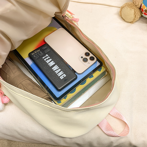 Cute Pastel Bear School Bag