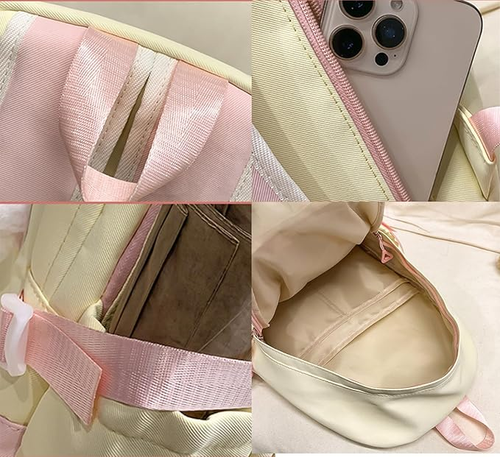 Cute Pastel Bear School Bag