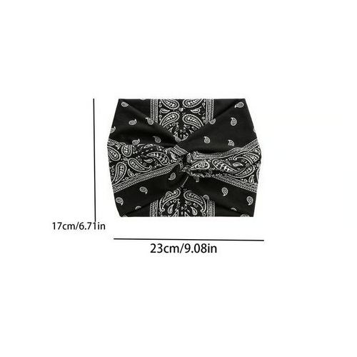 Bohemian style paisley sports headband