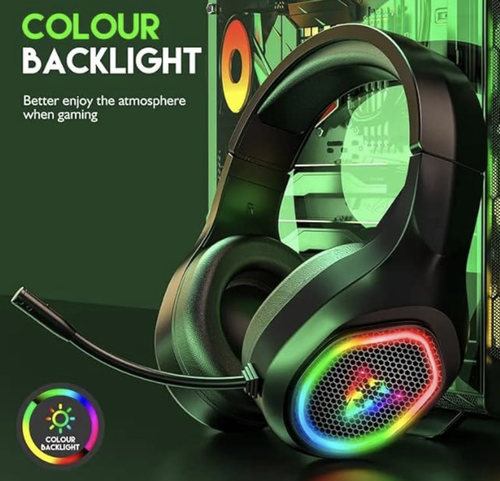 Gaming Headphones Low Latency 7.1 Channel Surround Sound 360-degree Rotating Noise Reduction Wired Headset