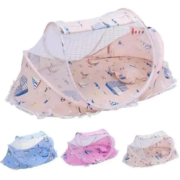 Portable Foldable Baby Sleeping Nest Cot with Mosquito Net