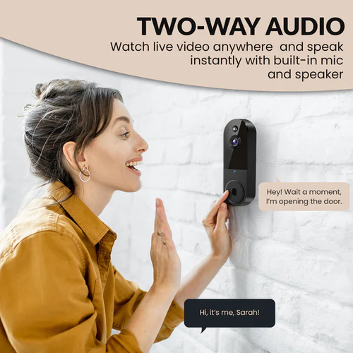 Wireless Video Doorbell With Camera