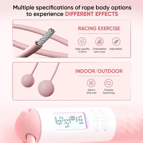 🎉Cordless Jump Rope With Counter & Weighted Balls