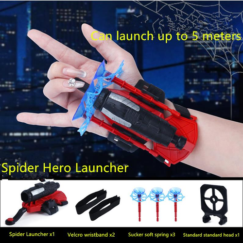 Cosplay Spiderman Figure Web Shooters Toys Wrist Launcher Device Spider Man Peter Accessories Props Spider-Line Toys Gifts New