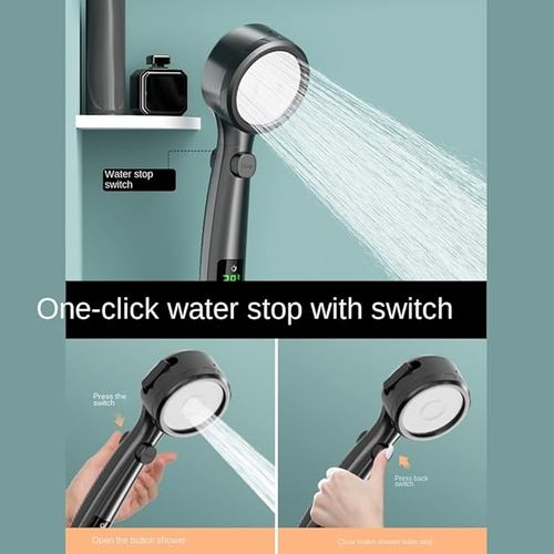 Smart Digital Display Pressure Boost Shower Head