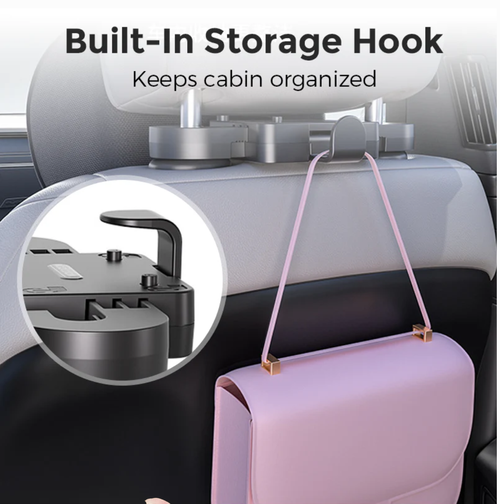 Adjustable U-Shaped Car Headrest Pillow