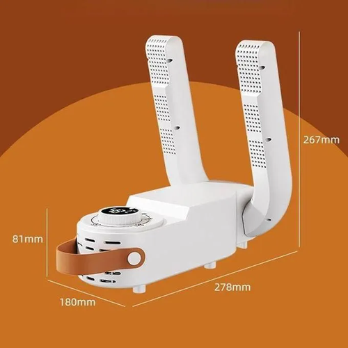 Foldable Electric Shoe Dryer Portable Fast Boot Deodorizer and Sterilizer with Adjustable Temperature for All Shoes and Gloves