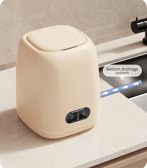 Portable Washing Machine Large Capacity Clothes Spin Dryer Bucket Travel Underwear Socks Ultrasonic Mini Washer