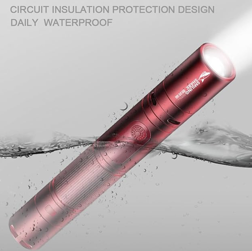 3-in-1 Rechargeable Flashlight with Arc Lighter and Alarm,Multifunctional Rechargeable Flashlight High Lumens