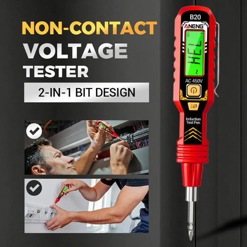 Non-Contact Voltage Tester with LCD Display