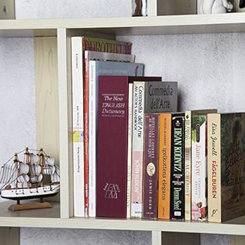 ALANES Book Safe with Combination Lock, Dictionary Diversion Safe Storage Box for Cash and Jewelry, Secret Hidden Compartment (Red)