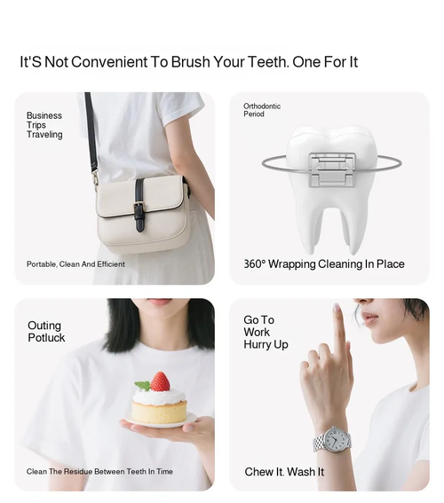 Portable Fragrance Solid Toothpaste Tablets Solid Probiotic Toothpaste Dental Cleaning Tablets