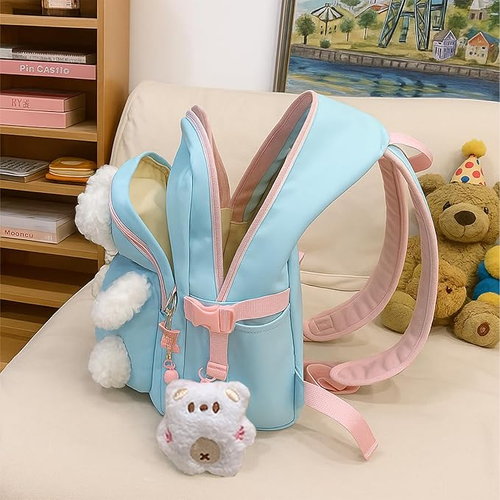 Cute Pastel Bear School Bag