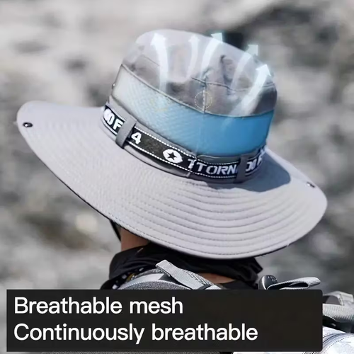 Stylish Wide-Brim Men's Hat | Suitable for Summer Outdoor Activities such as Fishing, Hiking, and Travel | Versatile Outdoor Cap