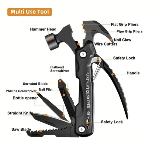 Out-door Multi-functional hammer tool pocket knife