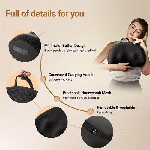 Kneading Massage Pillow for Back, Shoulder, Leg Relax