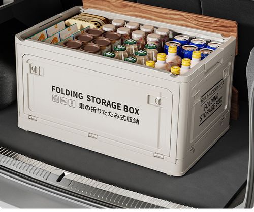 Stackable for SUV, Truck, Camping, Home, Garage - Space-Saving Cargo Organizer with Easy-Clean Surface (Black), Home Organization, Compact Design, Sturdy Handles, Durable Construction, Home Organizers, Suv Owners, Truck Buyers, Home Essentials, Versatile Storage, Space Saving, Home Improvement Enthusiasts