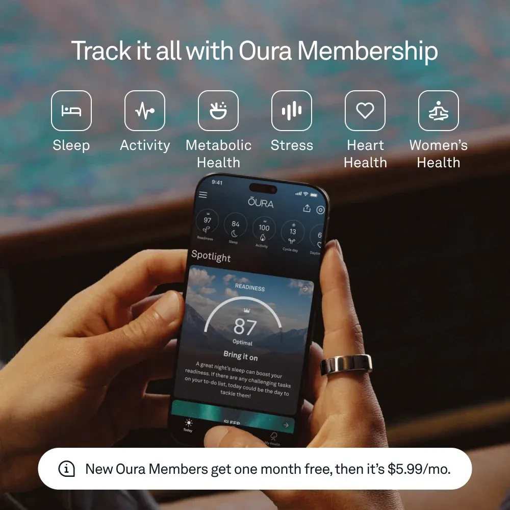 Sleep & Fitness Heart Rate Tracking Ring