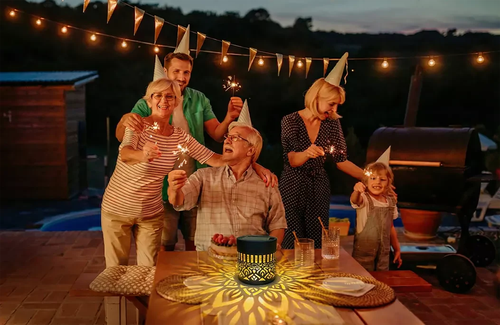 Solar-Powered Decor Projection Light