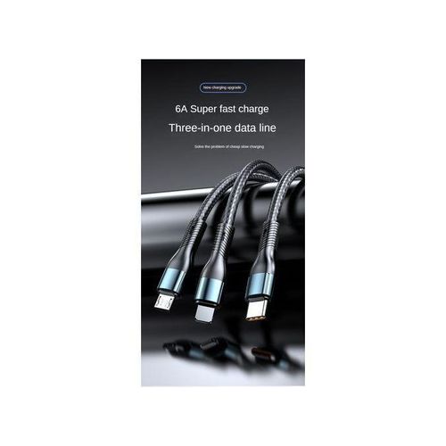 120W 3-in-1 Fast Charging Cable