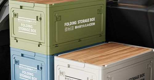 Stackable for SUV, Truck, Camping, Home, Garage - Space-Saving Cargo Organizer with Easy-Clean Surface (Black), Home Organization, Compact Design, Sturdy Handles, Durable Construction, Home Organizers, Suv Owners, Truck Buyers, Home Essentials, Versatile Storage, Space Saving, Home Improvement Enthusiasts