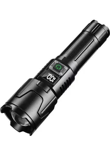 Flashlight, Powerful, Rechargeable Flashlight, Eco-Friendly Lithium Battery, Military, Strongest LED Light