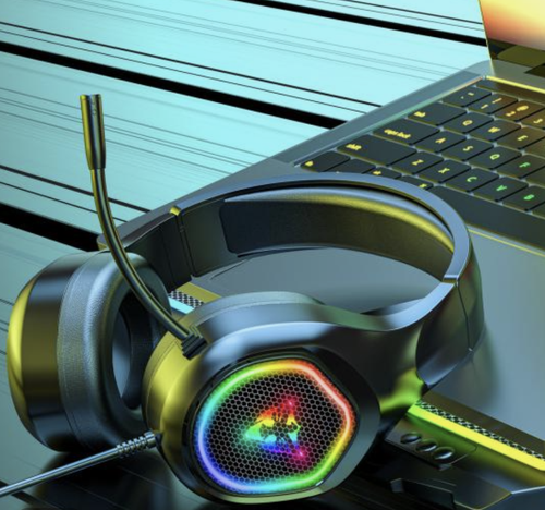 Gaming Headphones Low Latency 7.1 Channel Surround Sound 360-degree Rotating Noise Reduction Wired Headset