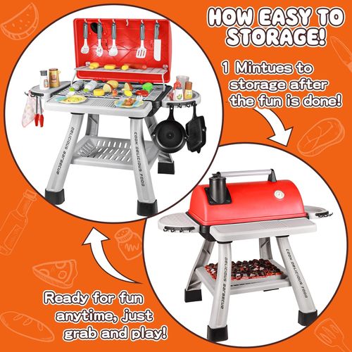 BBQ Grill Toy with Simulated Spray