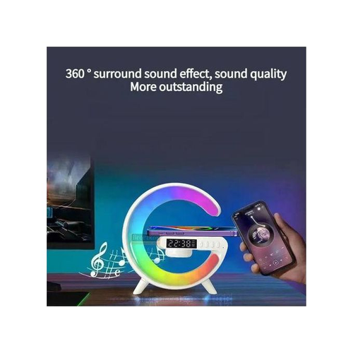 Toumi Multifunctional Wireless Fast Charging Speaker - White