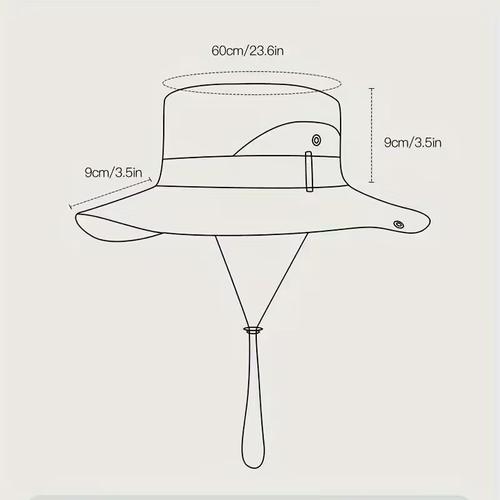 Stylish Wide-Brim Men's Hat | Suitable for Summer Outdoor Activities such as Fishing, Hiking, and Travel | Versatile Outdoor Cap