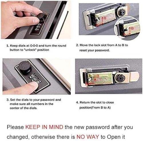 ALANES Book Safe with Combination Lock, Dictionary Diversion Safe Storage Box for Cash and Jewelry, Secret Hidden Compartment (Red)