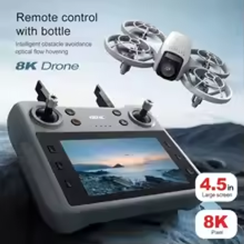 New V53 RC Drone 8K HD Dual Camera Aerial Photography Remote Control With Screen Quadcopter Dron RC Toy Gift For Boy