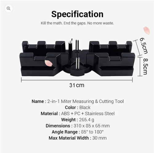 👨‍🔧📐2-in-1 Measuring and Miter Saw Tool