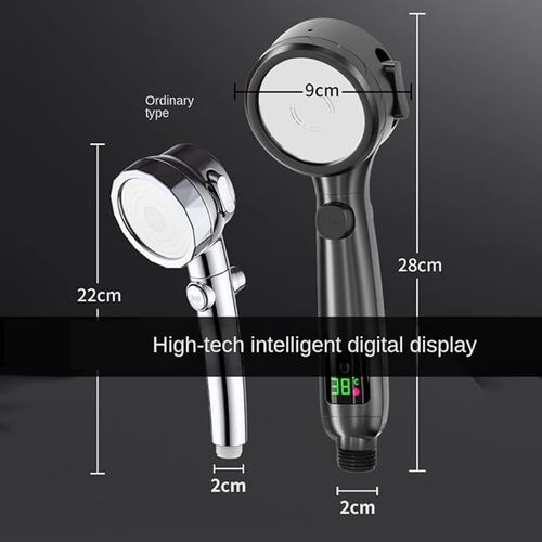 Smart Digital Display Pressure Boost Shower Head