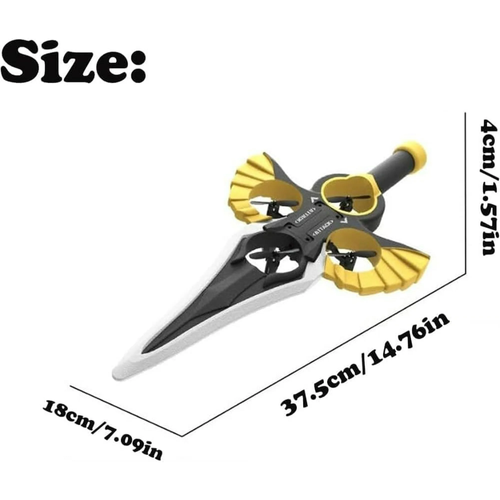 Flying Sword RC Drone for Kids & Adults - Gesture & Remote Control, 3-Speed Glider with 360° Flip, Double Battery, Durable EPP Material, Easy to Fly Toy Gift