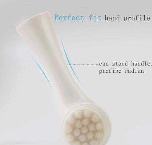 Double-Sided Silicone Face Cleansing Brush Facial Cleanser Blackhead Removal Product Pore Cleaner Exfoliator Face Scrub Brush