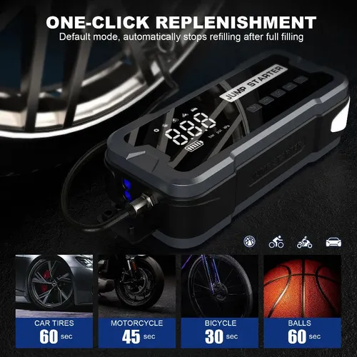 🔥Hot Sale🔥4 in 1 Portable Jump Starter with Air Pump Pro