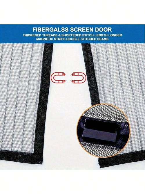 Magnetic Anti-Mosquito Soft Yarn  Self-Adhesive Soft Door Curtain