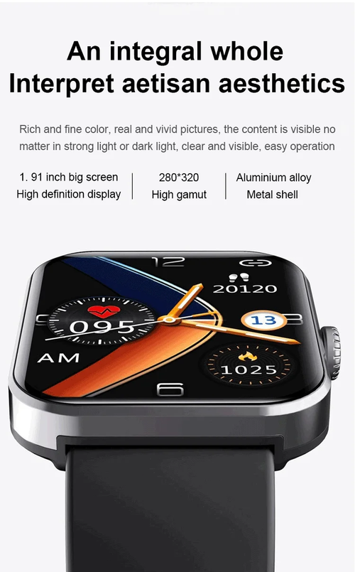 All day monitoring of heart rate and blood pressure Bluetooth fashion Watch