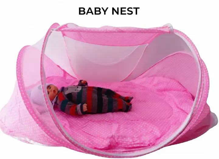 Portable Foldable Baby Sleeping Nest Cot with Mosquito Net
