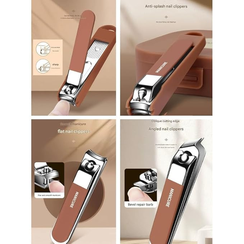 8-in-1 Manicure Pedicure Kit for Men & Women | Stainless Steel Nail Clippers Set