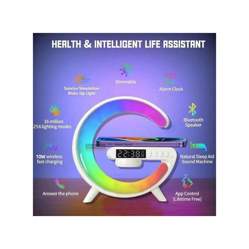 Toumi Multifunctional Wireless Fast Charging Speaker - White