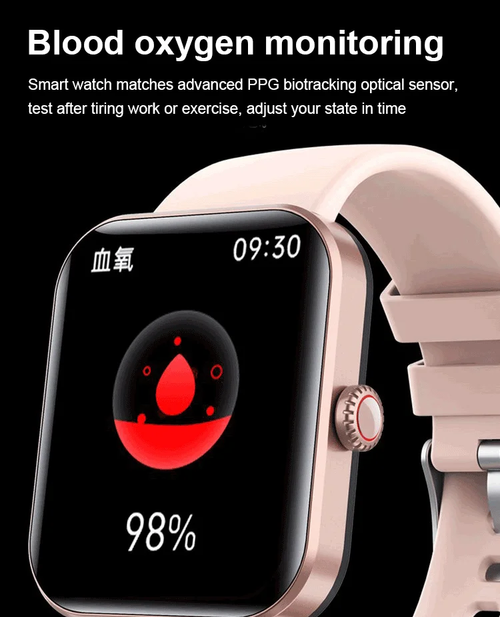 All day monitoring of heart rate and blood pressure Bluetooth fashion Watch