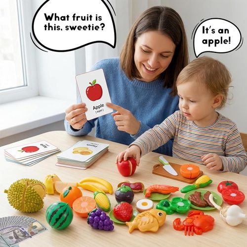 Fruit & Vegetable Cutting Playset