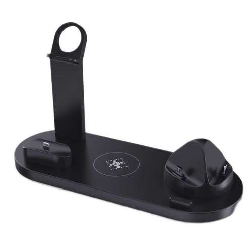 New Holder Phone Multifunctional 6 In 1 Wireless Charger Fast Charging Dock Stand Desktop Charging Station