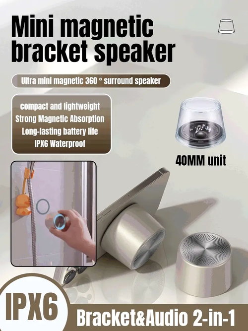 Metal Mini Magnetic Bluetooth Speaker