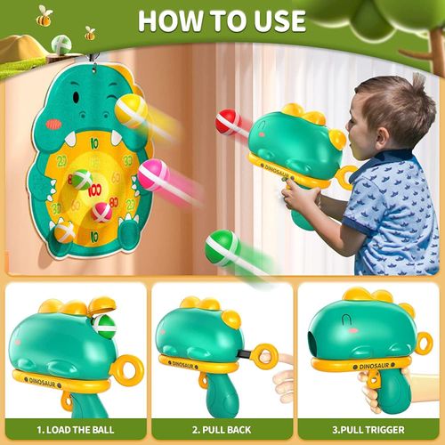Sticky ball gun toy