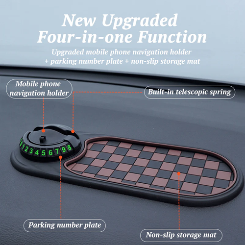 ✨ 4-in-1 Car Phone Holder — Neat Storage, Safe Driving! ✨