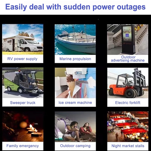 Power Station , Large Capacity Multi-Function Outdoor PowerBank Solar Generator