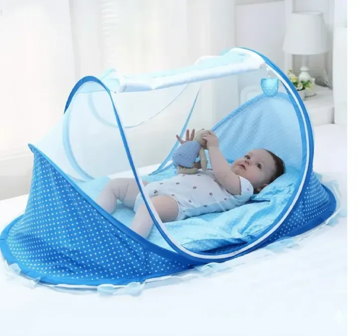 Portable Foldable Baby Sleeping Nest Cot with Mosquito Net